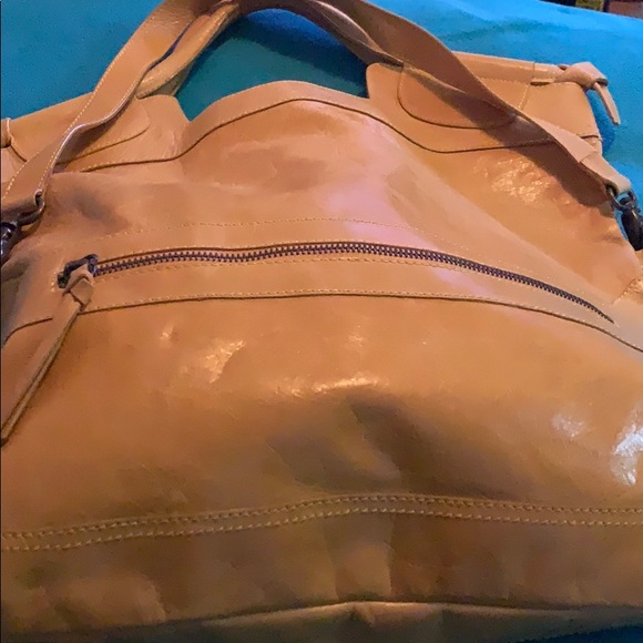 Gold leather bag - Picture 3 of 8